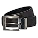Mens Belt Heavy Duty Leather Causal Dress Belts for Men with Nickel Buckle Dark Brown 60