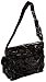 Kalencom Coated Double Buckle Bag, Black Corduroy