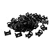 Plastic Wire Buddle Cable Tie Mount Saddle 9mm 100pcs Black