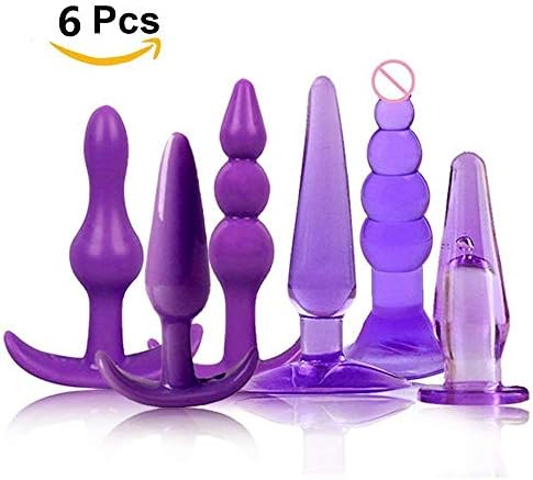 6 Pack Purple Comfortable Medical Kits Silicone Training Toy for Him and Her