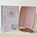 Tri-fold 22 LED Lighted Vanity Makeup Mirror by TrangsBeautyCorner - 1x2x3x Magnification with Touch Screen,Rotatable Stand,and USB Cable-Battery Powered Professional Cosmetic Travel Mirror, Rose Gold