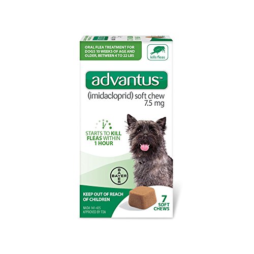 Advantus Flea Soft Chews for Small Dogs 4-22lbs, 7 Count, 7 CT