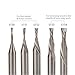 StewMac Carbide Downcut Inlay Router Bits, Set of 5 Diameter Sizes