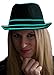 NEON NIGHTLIFE Light Up Fedora, Large, Aqua