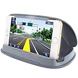 Car Phone Mount, Car Cell Phone Holder for Samsung Galaxy S8, Nonslip Phone Holder for Car on Dashboard in Vehicle for iPhone 7 7 Plus and Other 3-6.8 Inch GPS Navigation Devices-Grey