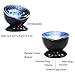 iAVO Remote Control Ocean Wave LED Projector Night Light with 7 Colorful Light Mode and Built-in Music Player Black