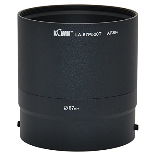 KIWIFOTOS P520K 67MM UV CPL Filter Lens Adapter Lens Hood/Cap Set For Nikon Coolpix P510 P520
