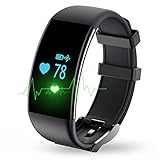 YOUNGFUN Fitness Tracker, App-Enabled Bluetooth 4.0 Water Resistance Smart Watch, Sleep and Heart Rate Monitor Compatible with Android and IOS Smartphones