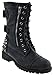 Rider 83 Womens Military Lace up Studded Combat Boot