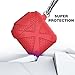 MeanLove AirPods Case, Flex Armor Series [Heavy Duty Protection Carrying Case] Silicone Cover Skin with Keychain Compatible Airpods Charging Case, Red, MS18A2