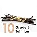 Gya Labs 10 Vanilla Beans Grade B for Extract (Tahitian) - 4 to 6 inches Vanilla Bean Pods - Great for Making Pure Vanilla Extract for Baking