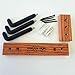 Angled Guitar Wall Hanger Display for Acoustic and Thick Body Guitars - Classic Oak