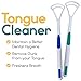 Tongue Cleaner by Ashtonbee (6-Piece) - High-Quality Plastic, Gentle Bacteria Inhibiting Scraper, Easy to Use Antimicrobial Sweeper, Colours May Vary, Maintain a Healthy Mouth Today!