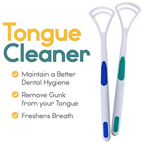 Tongue Cleaner Scraper, High-Quality Plastic Tongue Scrubber for Kids and Adults, 6-Pack - Thumbnail 2