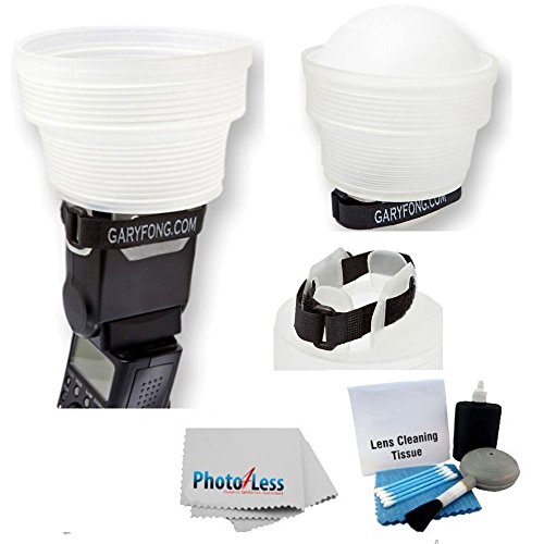 Gary Fong lightsphere Collapsible Speed Mount Light Sphere CLOUD with Speed Mount For Nikon Flash SB-700 SB-900 SB 910 SB-400 SB-600 SB-800 + Cleaning KiT
