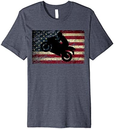 Mens American Super Bike Shirt Motorcycle Championship Racing Tee XL Heather Blue