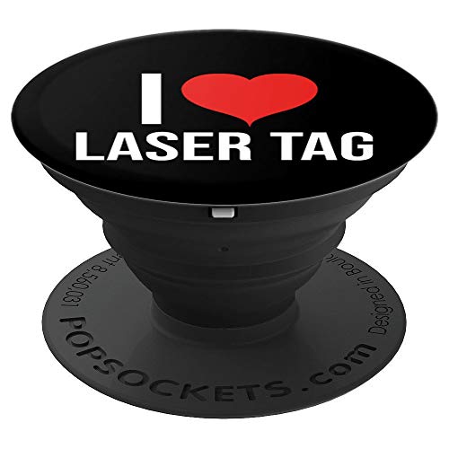 I Love Laser Tag Design - PopSockets Grip and Stand for Phones and Tablets