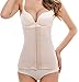 Mocofo Women's Waist Trainer Workout Latex Waist Cincher Classic 3 Hooks