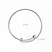 Expandable Wire Blank Bangle Bracelet for DIY Jewelry Making, Pack of 10pcs,2.57 inch
