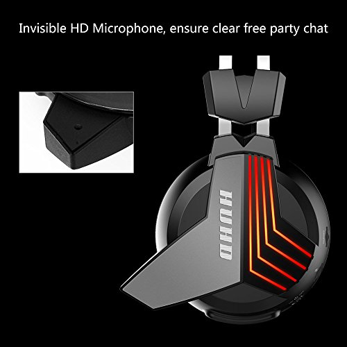 HUHD USB Wireless Gaming Headset for PS4 PC Computer Nintendo Switch 3