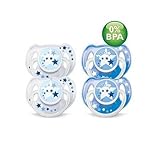 Avent Night Time Pacifiers (6-18 months)- 4 pk