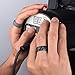 MOKANI Silicone Wedding Ring for Men, 7/5/1 Pack Rubber Wedding Bands, Comfortable Fit, Skin Safe, Durable Rubber Wedding Ring