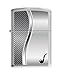 Zippo Brushed Chrome Checkered Pipe Lighter