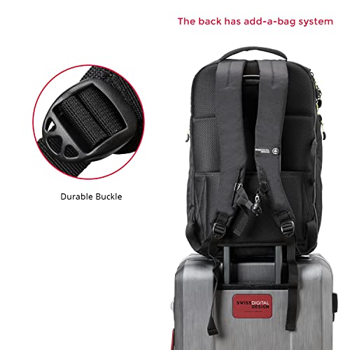 Swissdigital Java Oversized Travel Waterproof Backpack AntiTheft 17