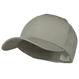 Extra Size Fitted Cotton Blend Cap - Light Grey (For Big Head)