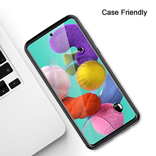 TAURI [3 Pièces Protection écran pour Samsung Galaxy A51 Verre Trempé, [9H Dureté][sans Bulles][Anti Rayures] Film Protection écran
