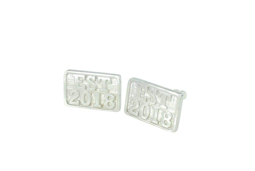 Establised Year 2018 EST Anniversary Cufflinks
