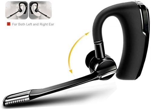 Arkey Ak6 Bluetooth Headset, Wireless Bluetooth Earpieces /Headphone With 6-8 Hours Talk Time, HD Voice Headset for Drivers, Noise Canceling and Hands Free with Mic for iPhone, Smart Devices.