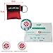 KTKANG 100Pcs/Pack CPR Barrier with Key Ring Face Shield for AED Training Mouth to Mouth First Aid Red Pouch