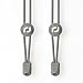 RJ-Sport No tie Elastic Lace System with lock - Easy to install in a range of colours. Perfect for runners, children, older generation & active lifestyles - 1 Pair (Grey)