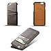 Wallet Phone Case, Slim Leather Back Case Cover With Credit Card Holder Grey Case , For 4.7 inches (iPhone6/6S)