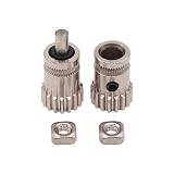 WINSINN Dual Gear Drive Wheel, Compatible with Prusa i3 MK2 MK3 Bondtech BMG Btech Extruder Cloned Bowden, Works with Creality Ender 3 5 CR10 Pro CR-10 3D Printer 1.75mm Filament (Pack of 2Pcs)