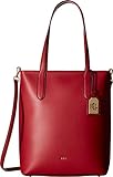 LAUREN Ralph Lauren Women's Dryden Alexis Tote Crimson/Truffle One Size