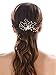 Unicra Wedding Hair Combs Hair Accessories with Bead and Rhinestones for Women (Gold)