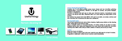 Screen Cleaner Kit. Best for Laptop, LED LCD TV, Smartphone, iPad, Computer, Kindle, Touch Screens Eyeglass. 1 Cleaning Spray + 1 Microfiber Polishing Cloth. Streak Free