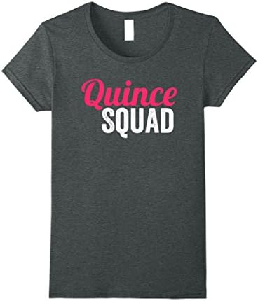 Womens Quinceanera Shirts | Quince Squad Shirt Small Dark Heather