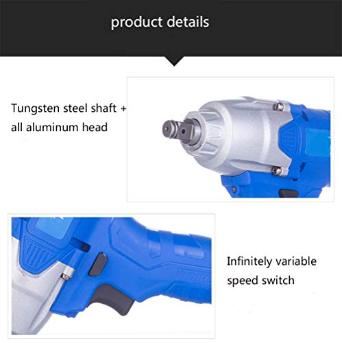 LYzpf Akkuschrauber Bohrschrauber Schlagbohrschrauber Multifunktion Schnurlos Tragbar Werkzeug Variable Geschwindigkeit… – Bild 7