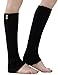 Dimore Women Thigh High Socks Extra Long Cotton Knit Warm Winter Over The Knee Long Boot Stockings Black (Black-1)