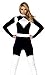Forplay Women's Vigorous Action Figure Catsuit with Belt, Black, Small/Medium
