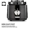 Tower-T18007BLK-Food-Processor-and-Blender-with-2L-Mixing-Bowl-18L-Jug-2-Speed-Settings-and-Pulse-Function-750W-Black-Plastic Tower T18007BLK Food Processor and Blender with 2L Mixing Bowl, 1.8L Jug, 2 Speed Settings and Pulse Function, 750W…