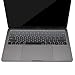 MOSISO Silicone Pattern Keyboard Cover Protective Skin Compatible with MacBook Pro 13 inch 2017 2016 Release A1708 Without Touch Bar & Compatible with MacBook 12 inch A1534, Mix Ombre Black