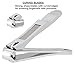 Nail Clippers, Sucica Stainless Steel Fingernail & Toenail Clippers Sharp Nail Cutter - Heavy Duty Nail Clippers for Men & Women (Set of 2)
