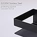 KES Bathroom Shower Shelf, 15.7-Inch Shower Caddy, Screw Mount, Square Modern Style, Wall Mounted Stainless Steel Matte Black, BSC205S40A-BK