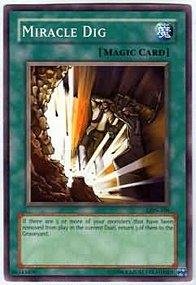 Yu-Gi-Oh! - Miracle Dig (LON-100) - Labyrinth of Nightmare - 1st Edition - Common
