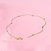 Solid 14K, 18K Gold Bracelets for Women, Real Gold Bead Chain Thin Bracelet, Small, 6.35