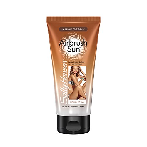Sally Hansen Airbrush Sun Gradual Tanning Lotion, Medium, 5.9 Ounce